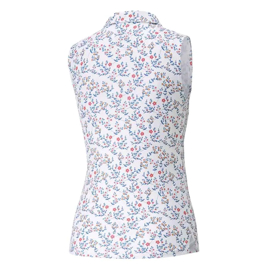 Puma - Girls' (Junior) MATTR Micro Floral Sleeveless Polo (539786 01)