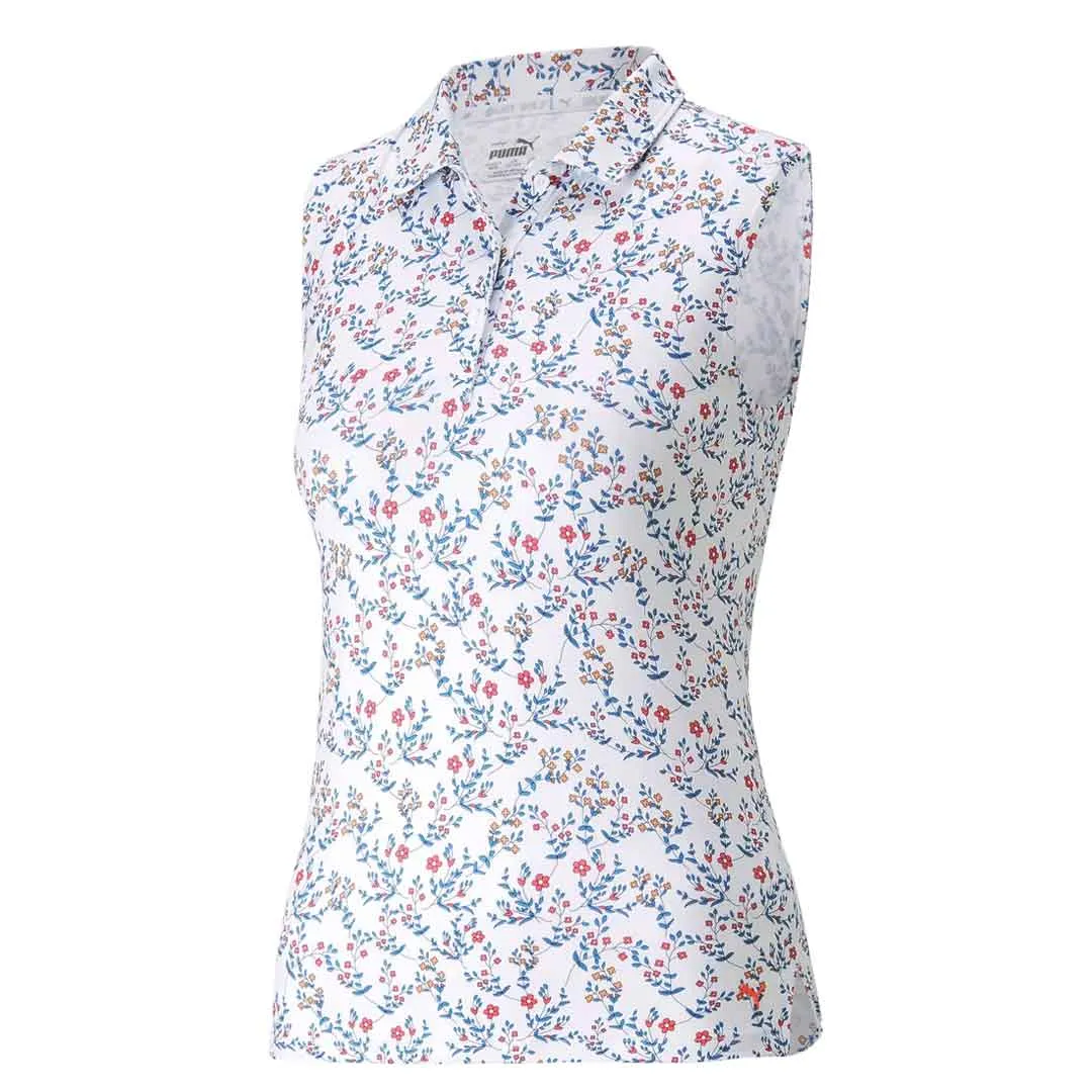 Puma - Girls' (Junior) MATTR Micro Floral Sleeveless Polo (539786 01)