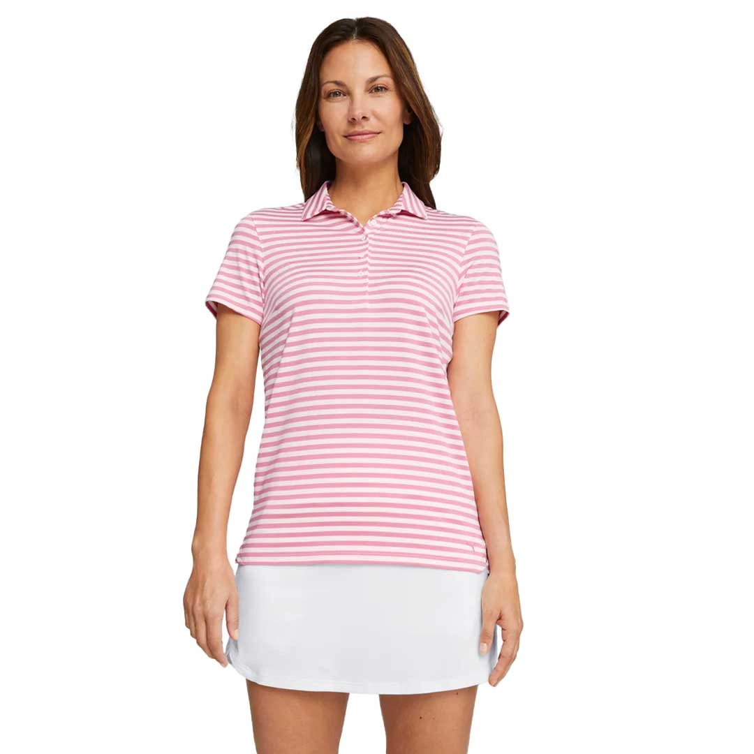 Puma - Women's MATTR Somer Stripe Short Sleeve Golf Polo (621880 04)