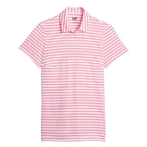 Puma - Women's MATTR Somer Stripe Short Sleeve Golf Polo (621880 04)
