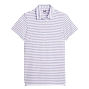 Puma - Women's MATTR Somer Stripe Short Sleeve Golf Polo (621880 06)
