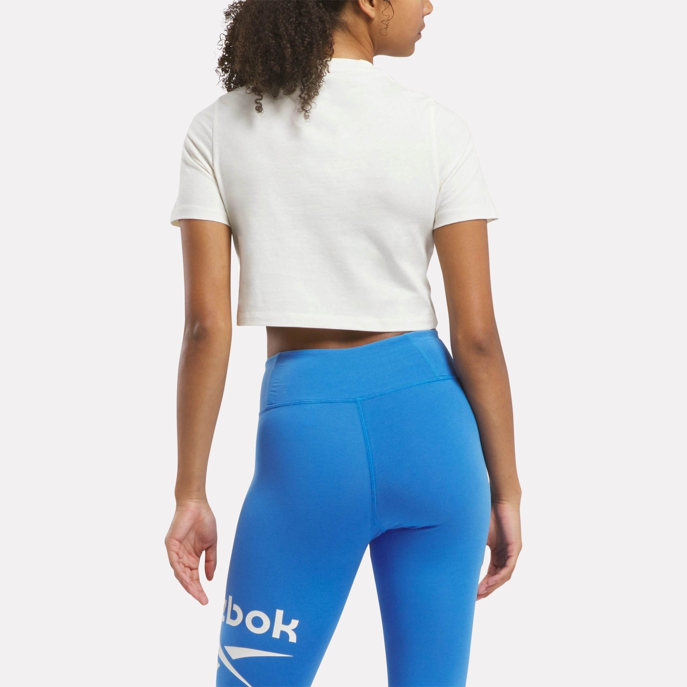 Reebok Identity Big Logo Crop T-Shirt Vintage Chalk