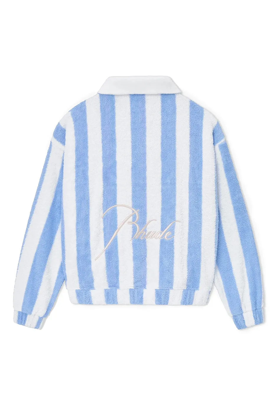 Rhude Striped Loop Terry Polo 'White'