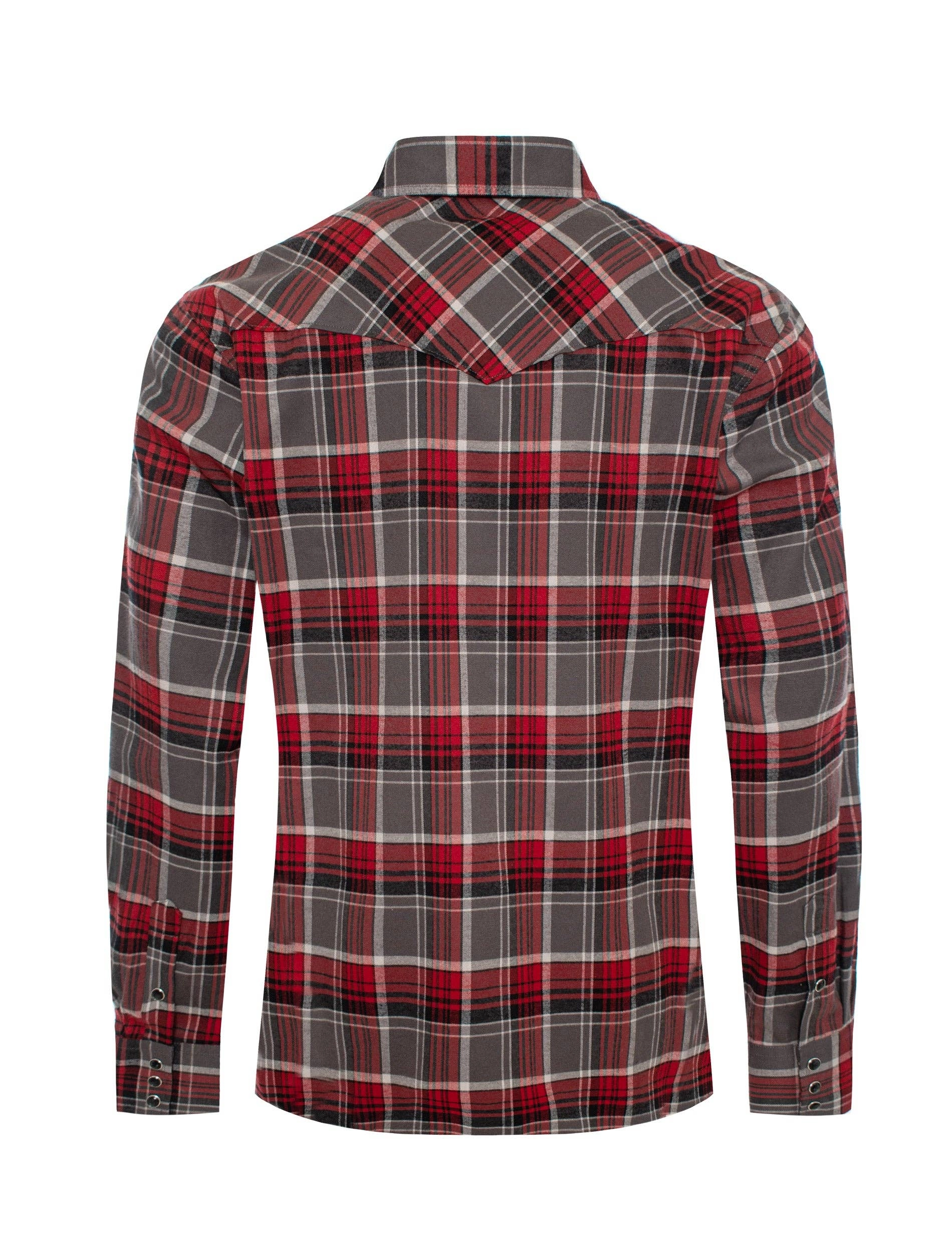 Rodeo Clothing Men's Western Long Sleeve Flannel Shirts With Snap Buttons FLS300-310