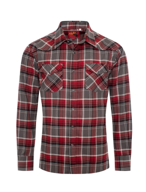 Rodeo Clothing Men's Western Long Sleeve Flannel Shirts With Snap Buttons FLS300-310