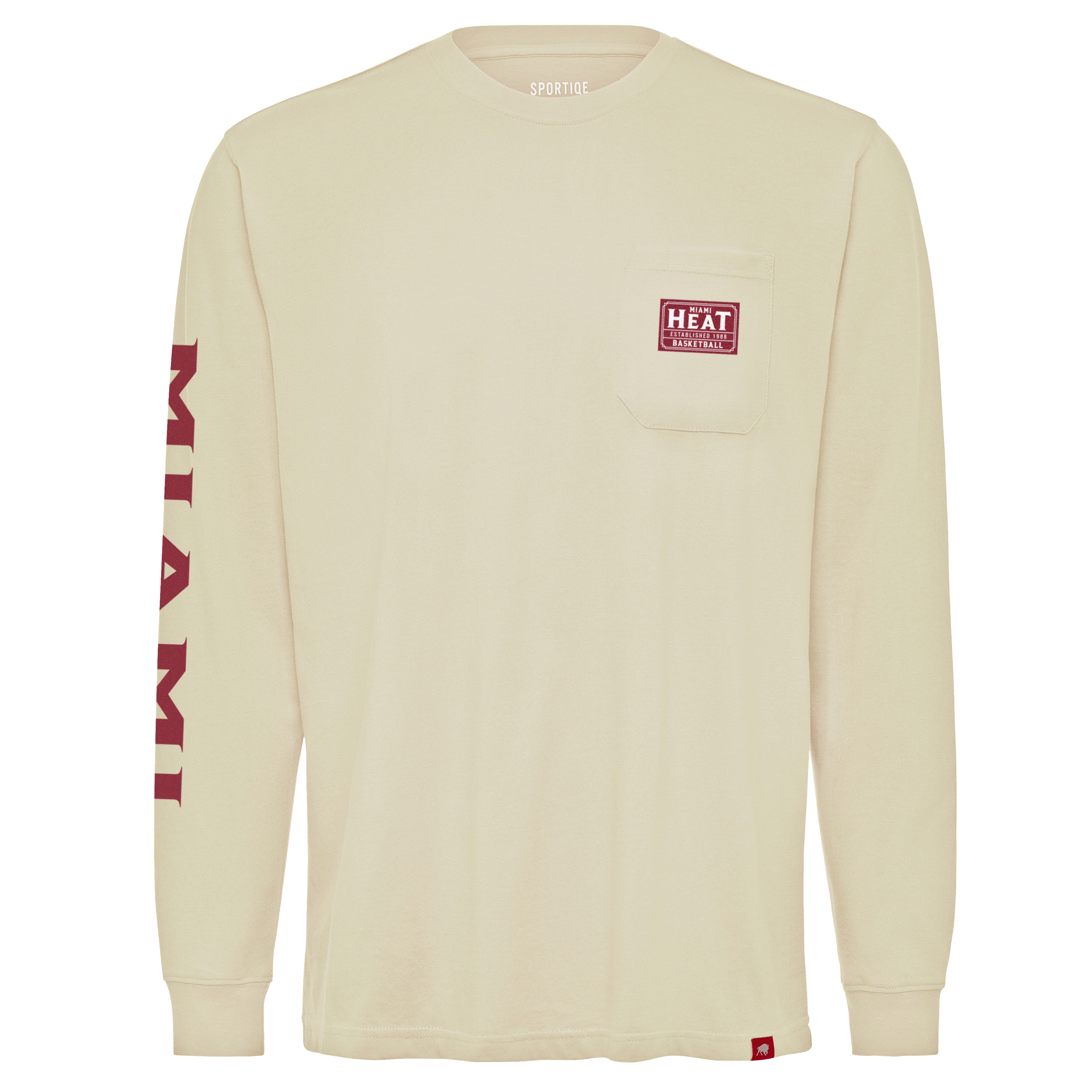Sportiqe Miami HEAT Beige Long Sleeve Tee