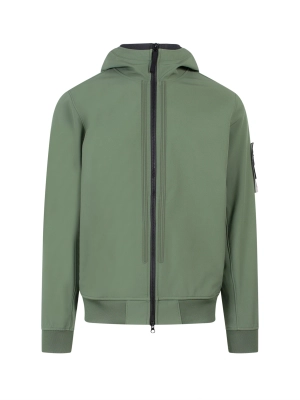 Stone Island Hooded Zip-Up Jacket