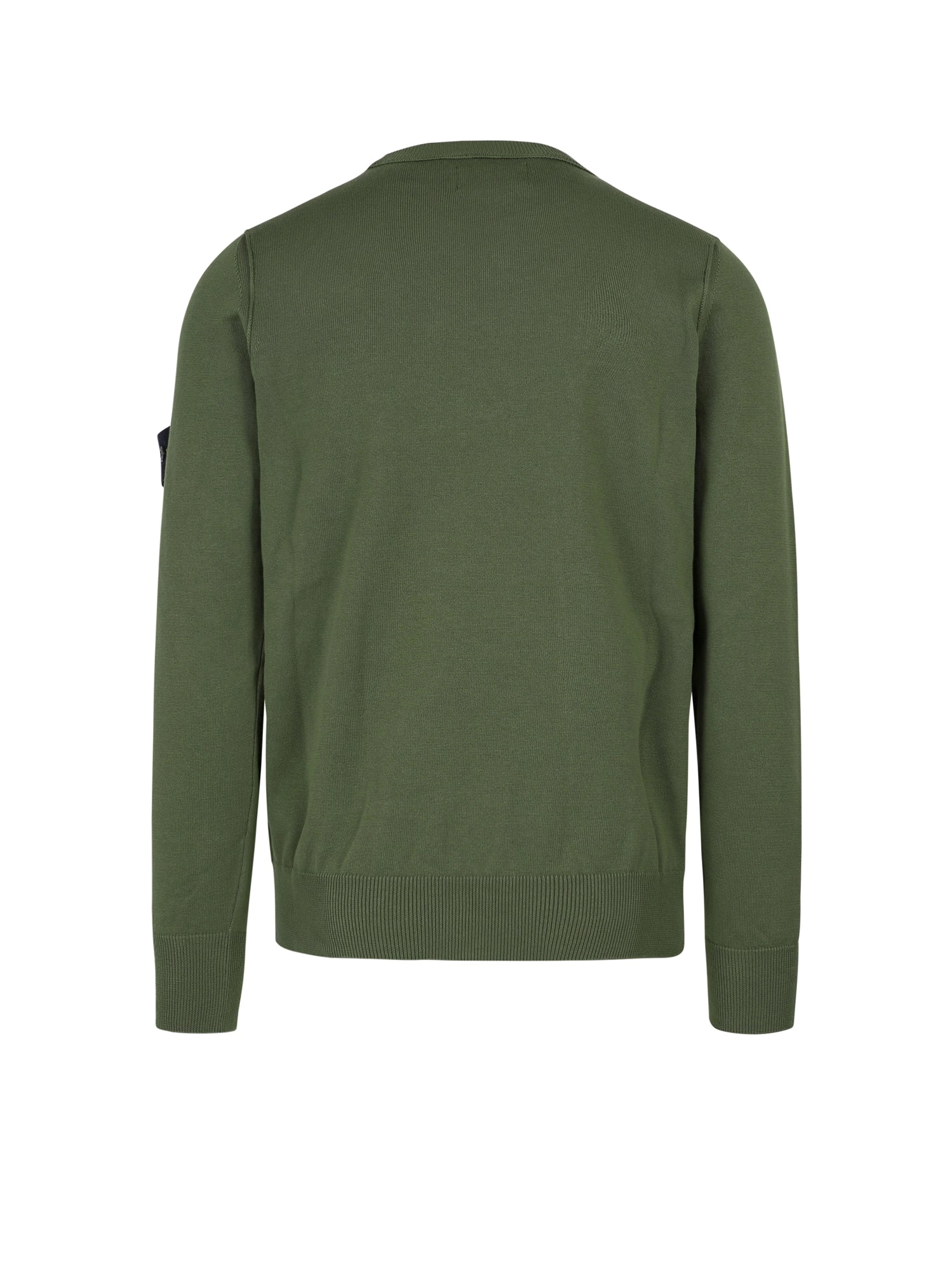 Stone Island Logo Patch Crewneck Knitted Jumper