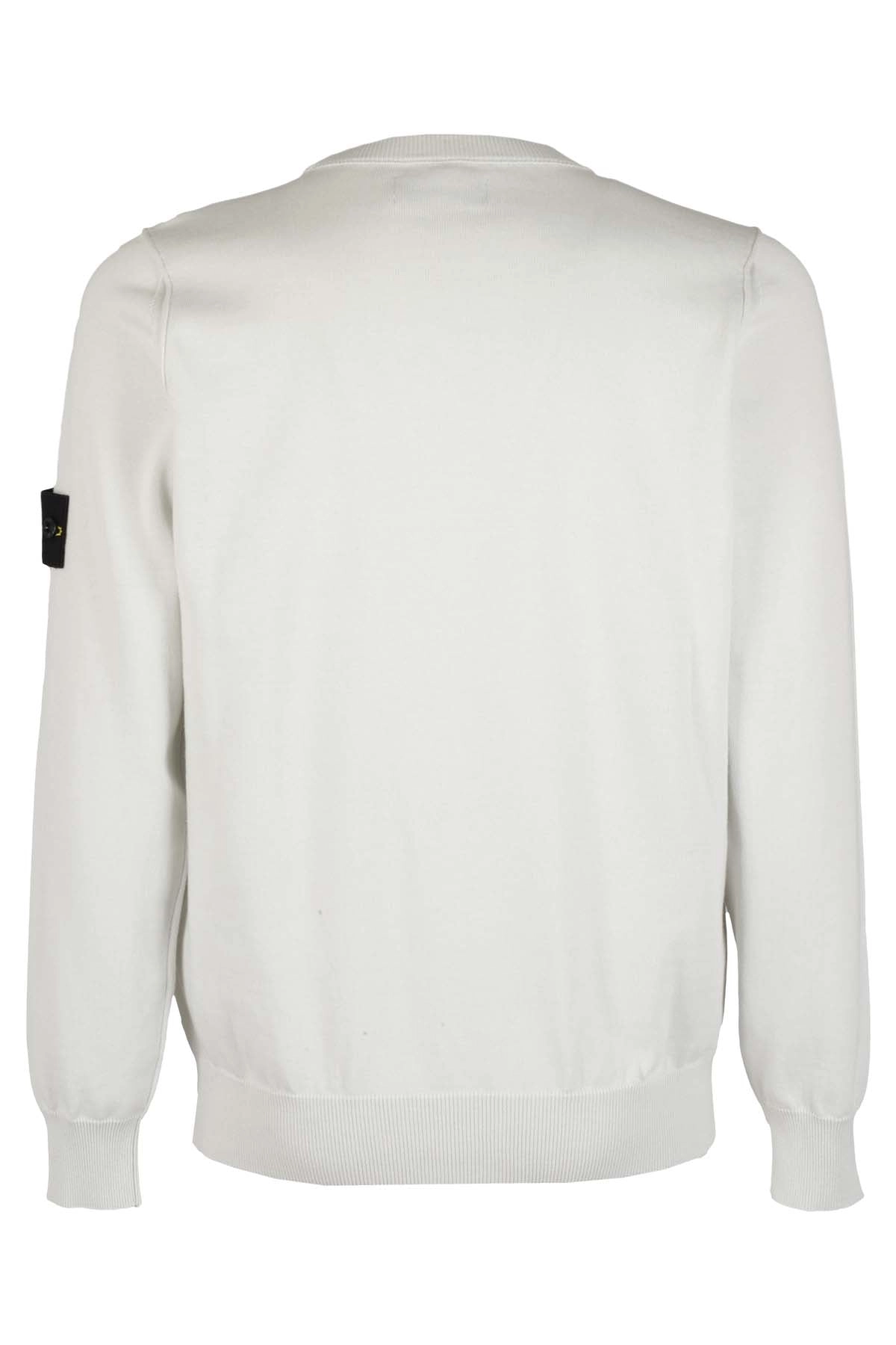 Stone Island Logo Patch Crewneck Knitted Jumper