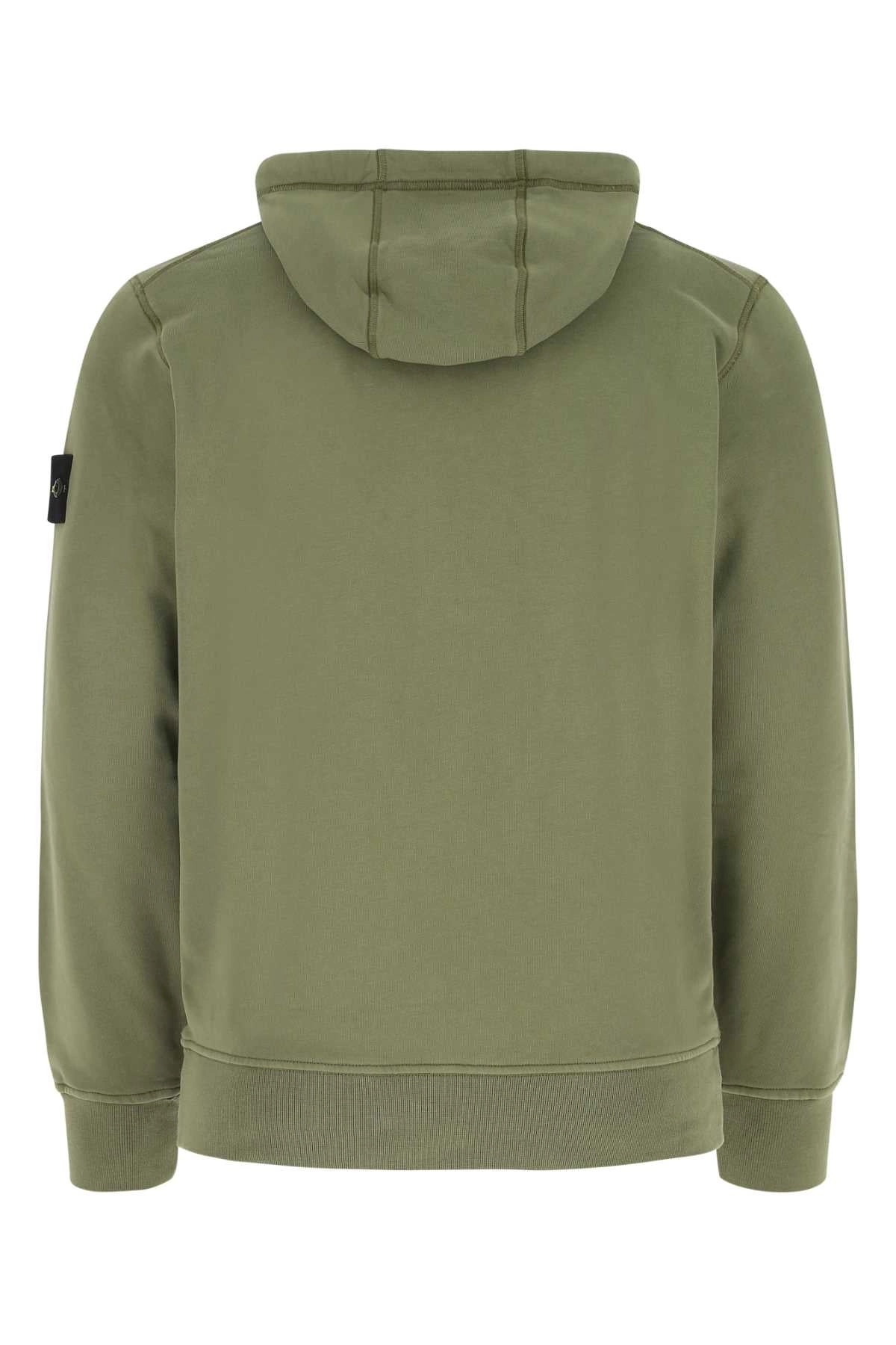 Stone Island Logo Patch Drawstring Hoodie