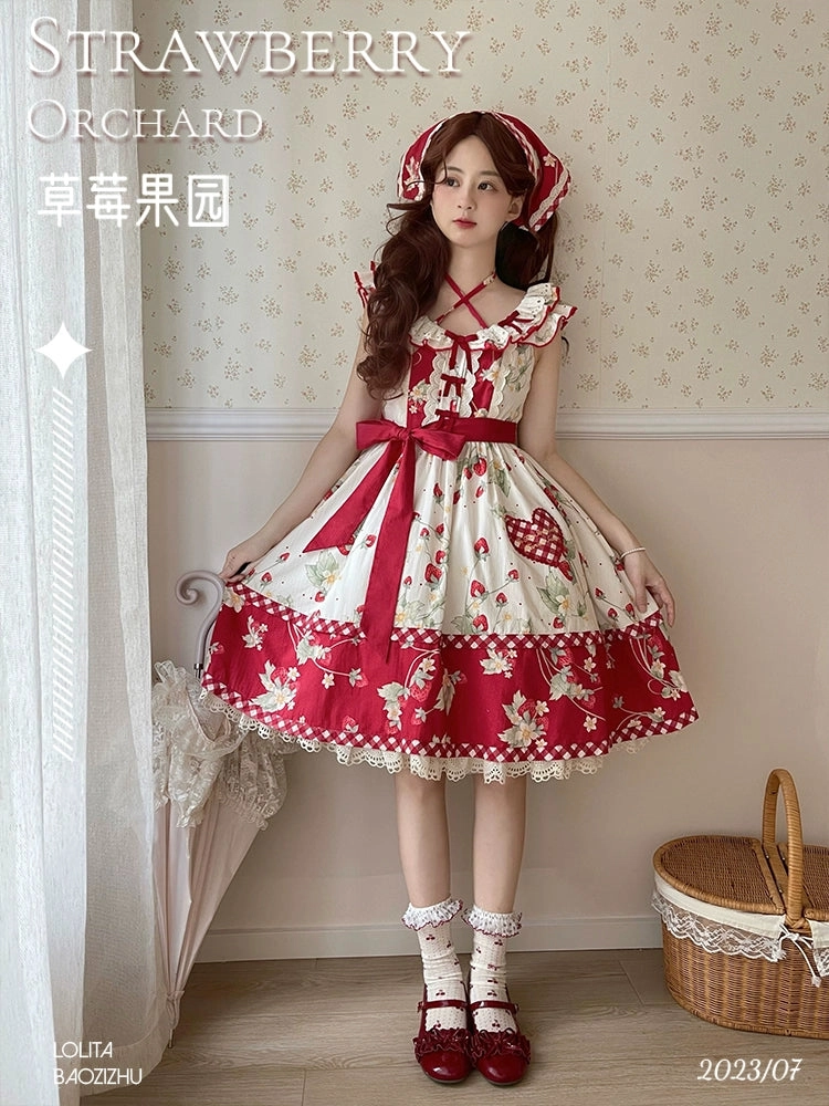 Strawberry Orchard Jumperskirt