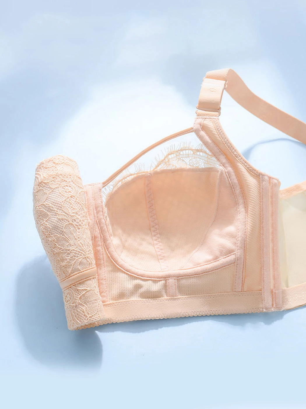 Summer Lightweight Wireless Minimizer Bra with Side Support