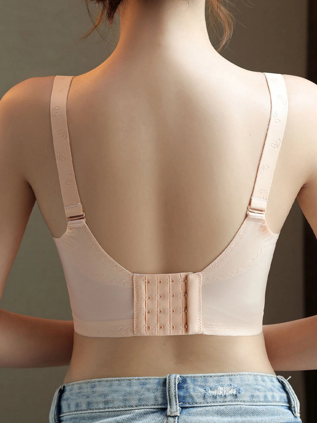 Summer Lightweight Wireless Minimizer Bra with Side Support
