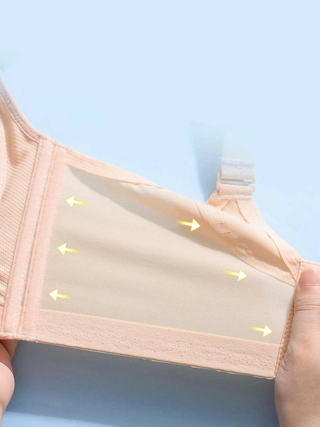 Summer Lightweight Wireless Minimizer Bra with Side Support