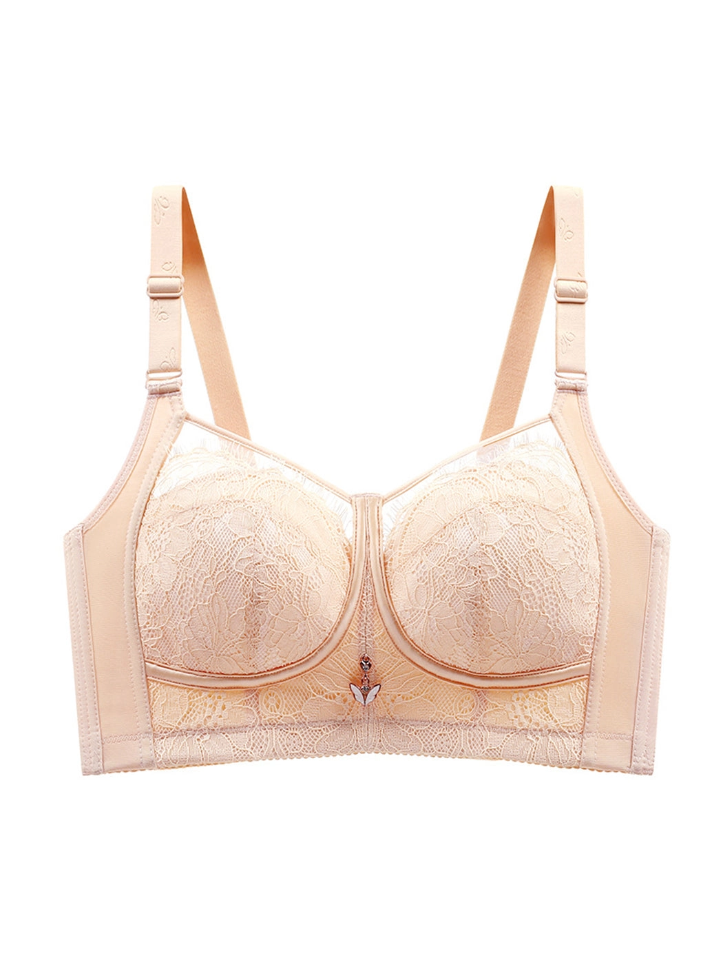 Summer Lightweight Wireless Minimizer Bra with Side Support