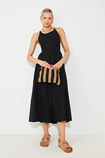 Suncoo Ciana Black Dress