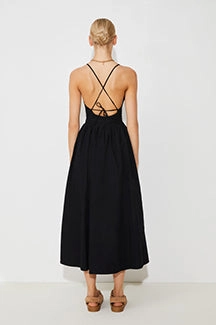 Suncoo Ciana Black Dress