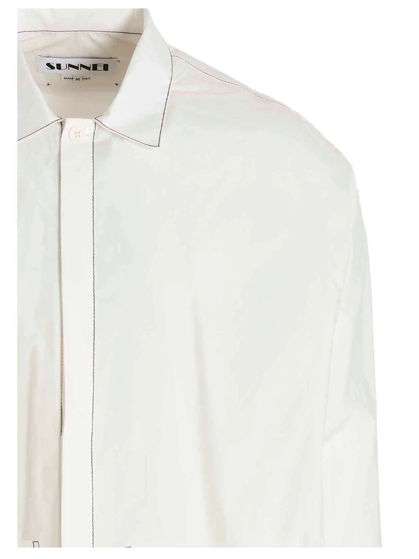 Sunnei Slogan Printed Long-Sleeve Shirt