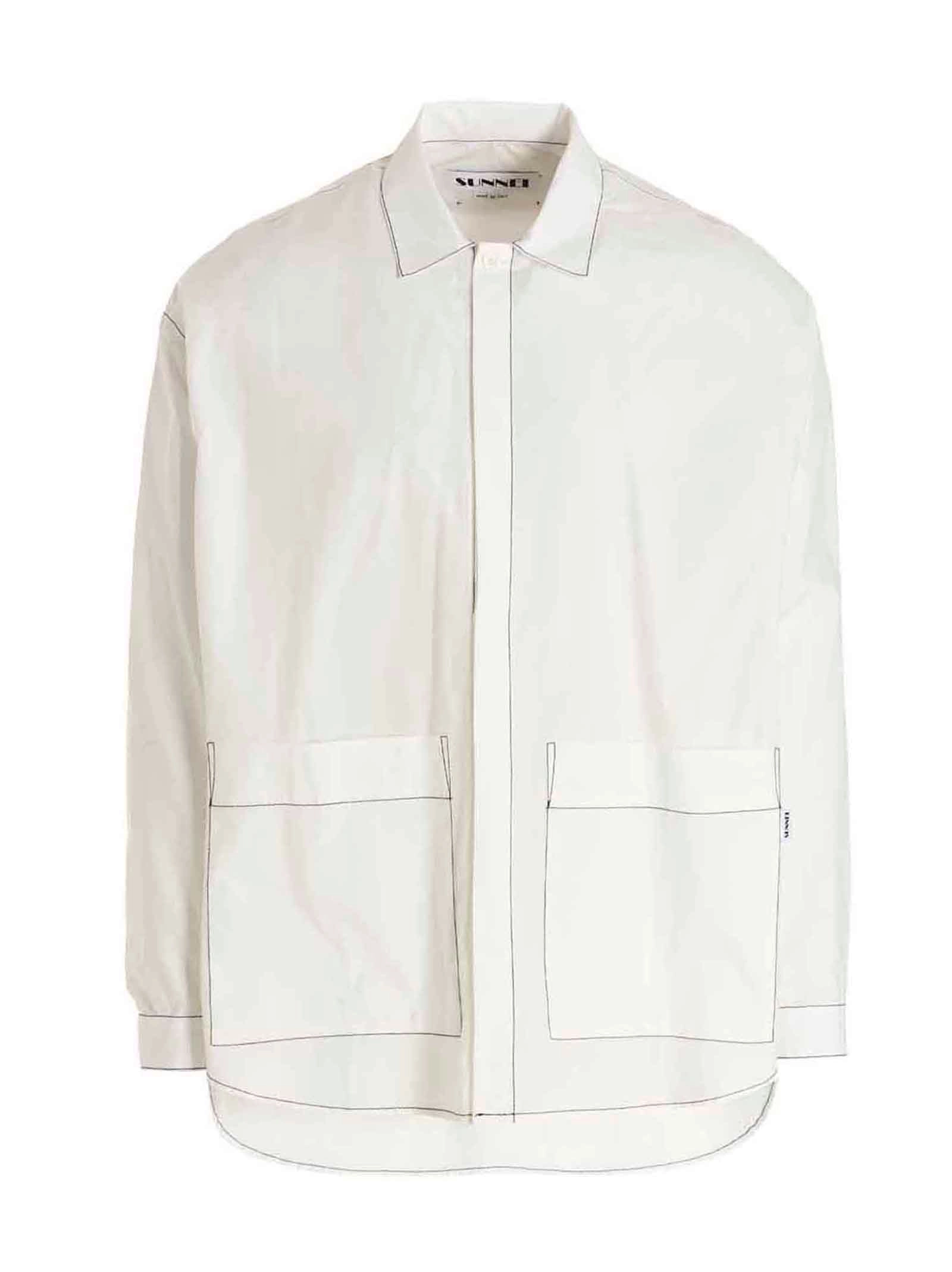 Sunnei Slogan Printed Long-Sleeve Shirt