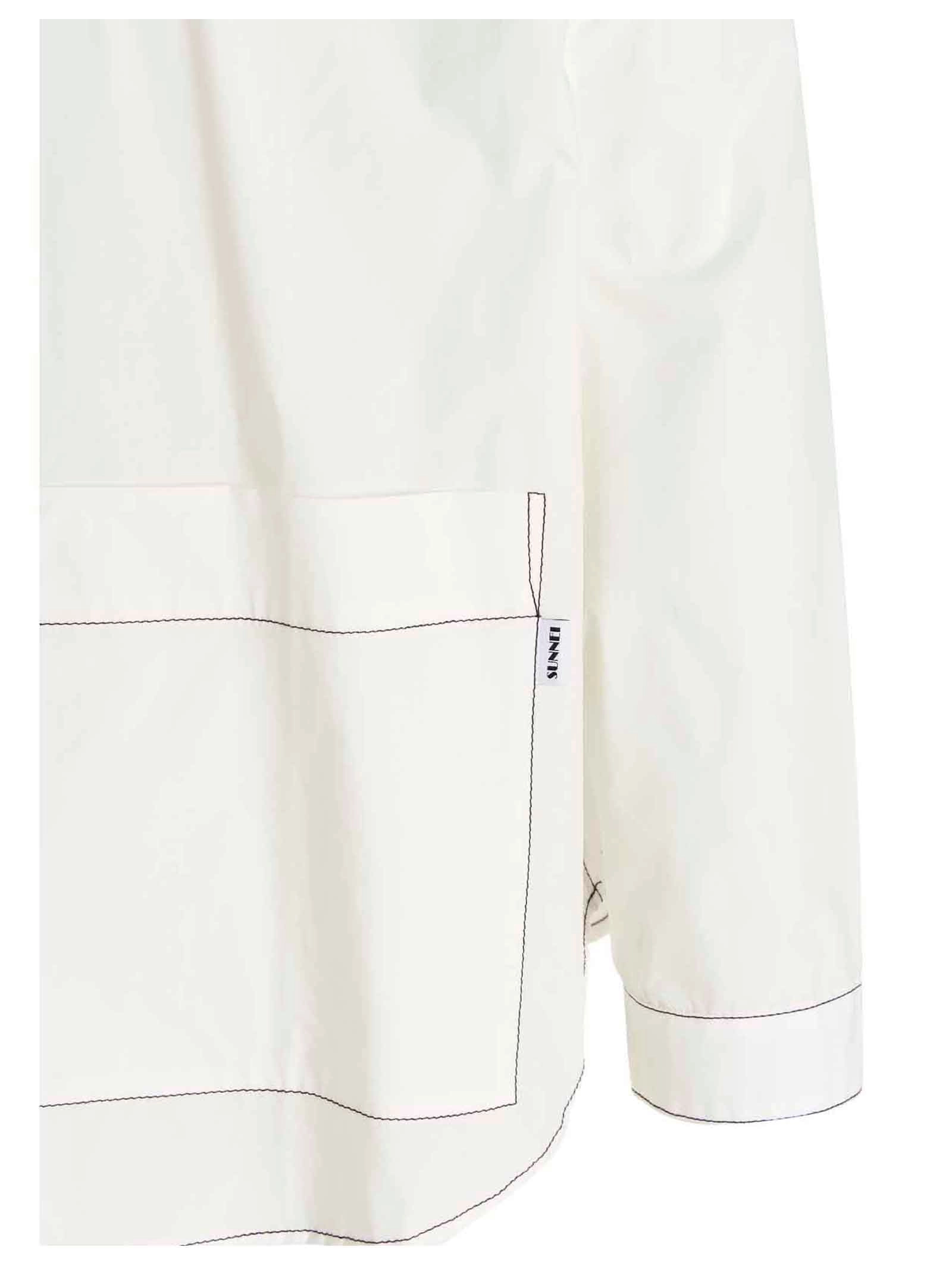 Sunnei Slogan Printed Long-Sleeve Shirt