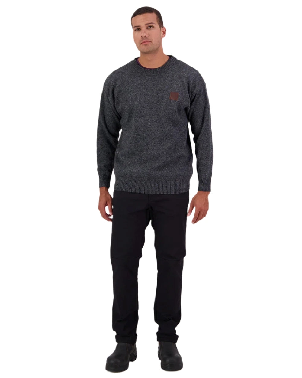 Swanndri Mens Seafarer Wool Crew Neck Jersey
