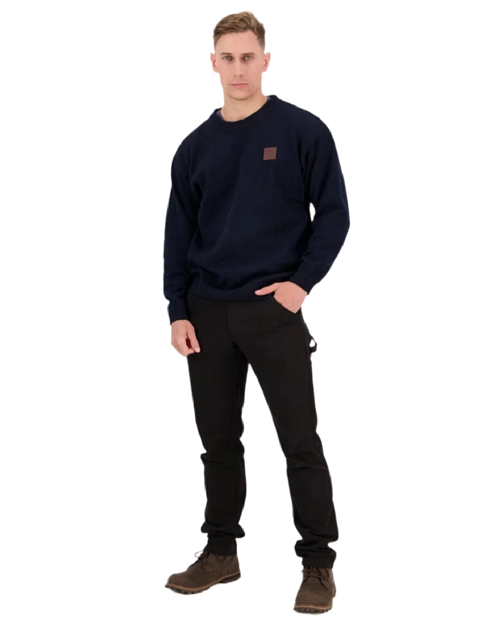 Swanndri Mens Seafarer Wool Crew Neck Jersey