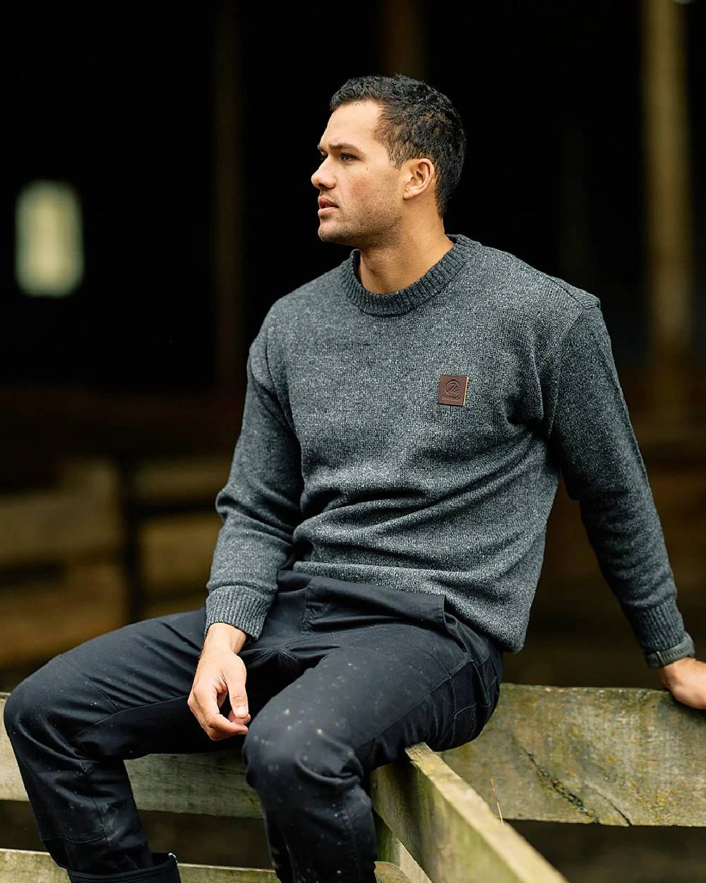 Swanndri Mens Seafarer Wool Crew Neck Jersey