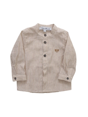 Tartine et Chocolat Striped Logo Embroidered Shirt