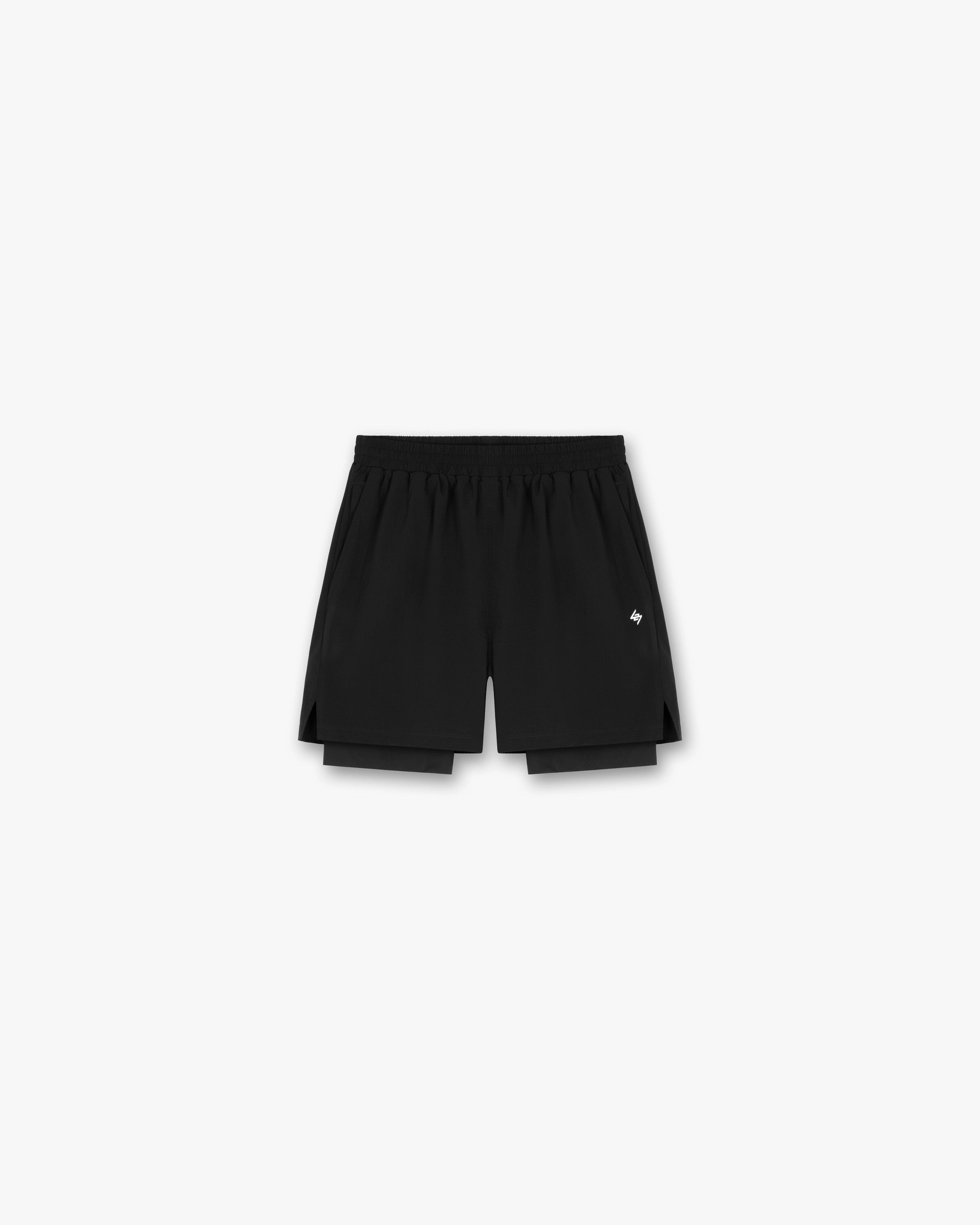 Team 247 2-In-1 Shorts - Black 