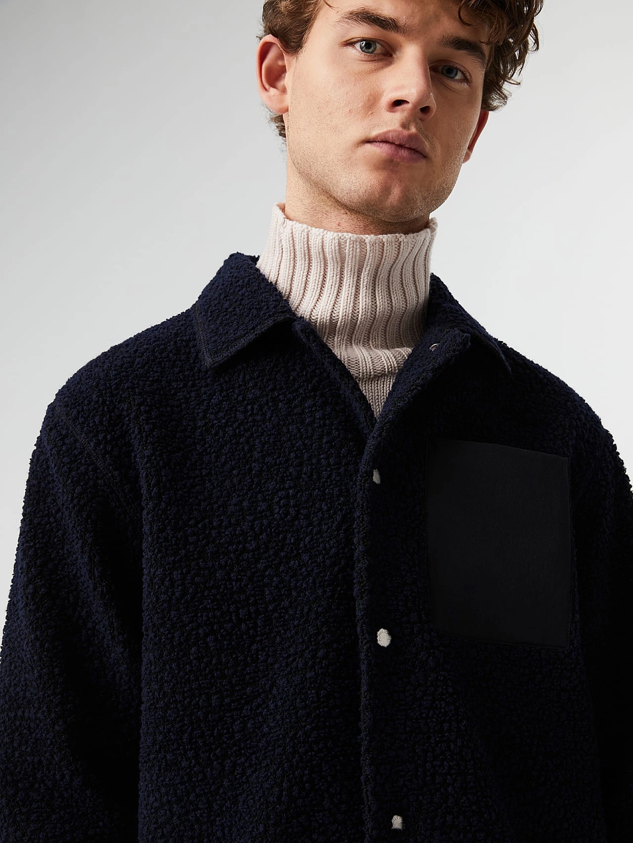 Teddy Sweat Overshirt SURFE V1.Y7.02 Black / Navy