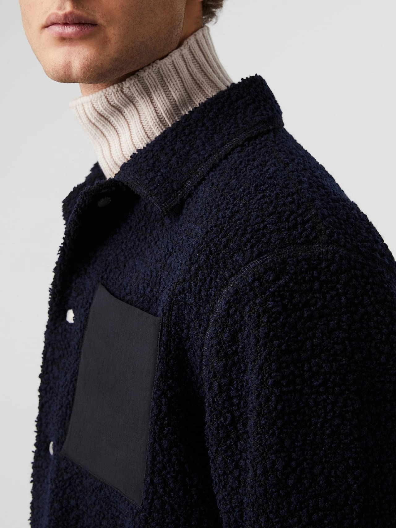 Teddy Sweat Overshirt SURFE V1.Y7.02 Black / Navy