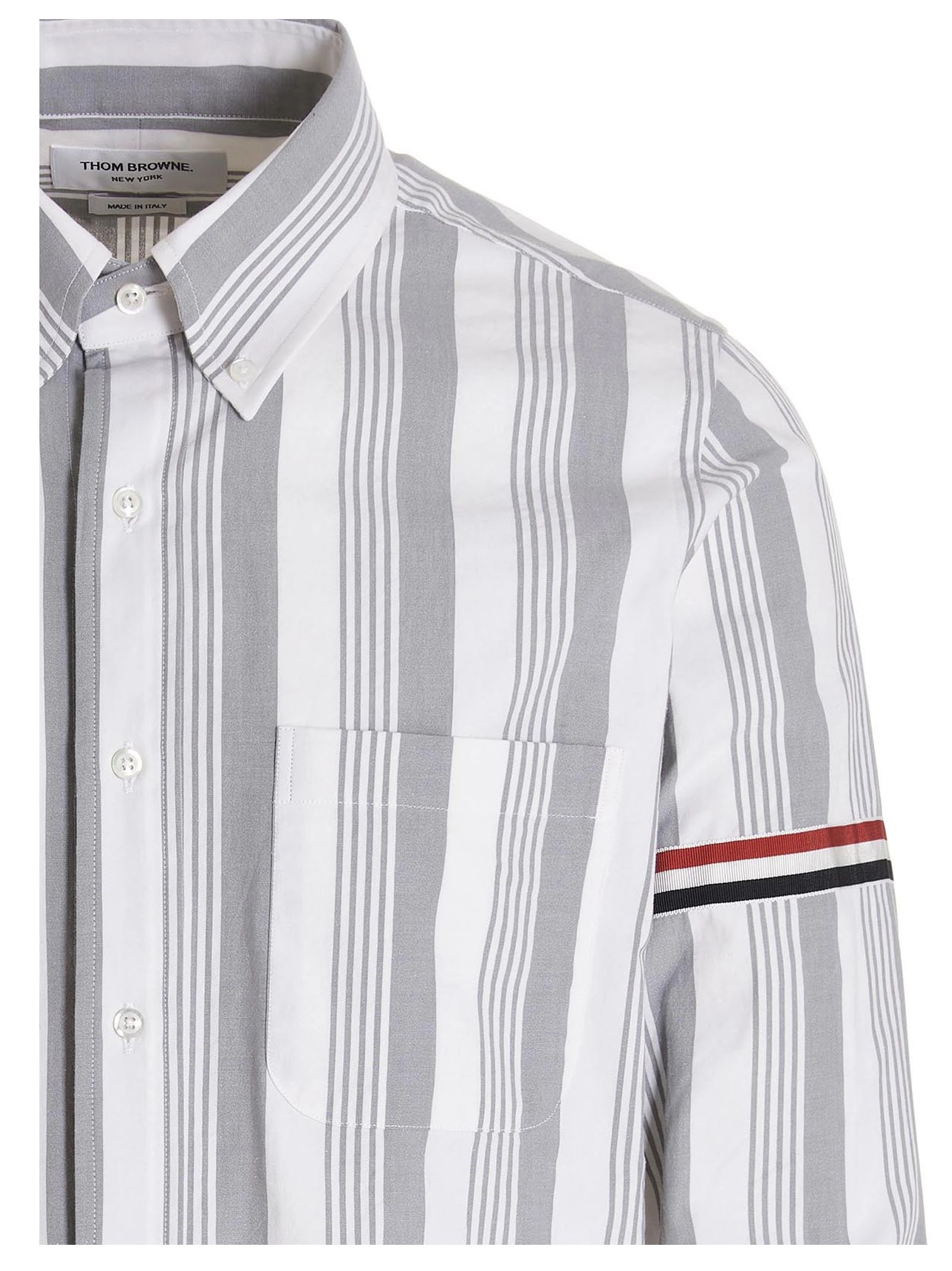 Thom Browne Striped Buttoned Shirt