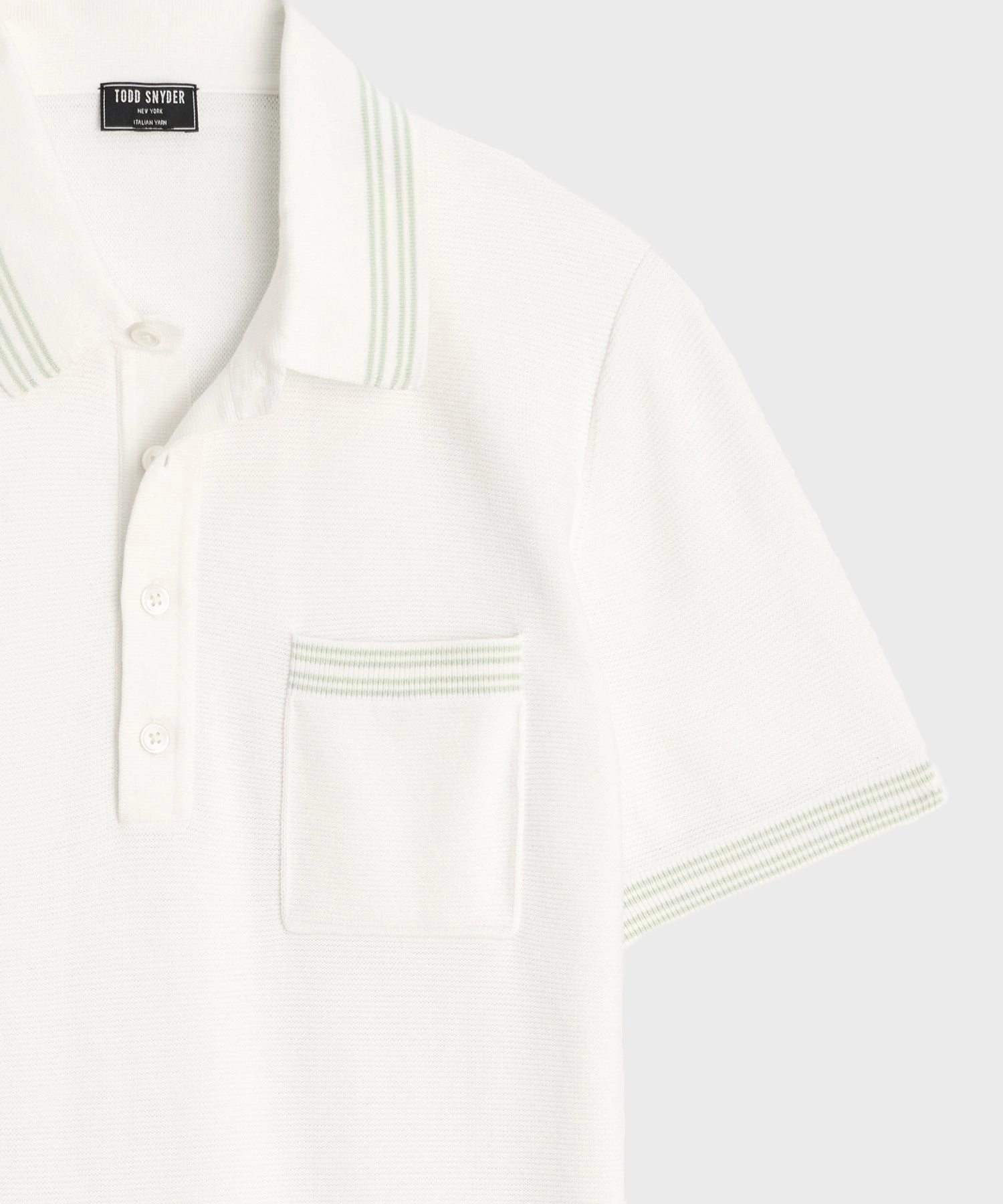 Tipped Waffle Sweater Polo