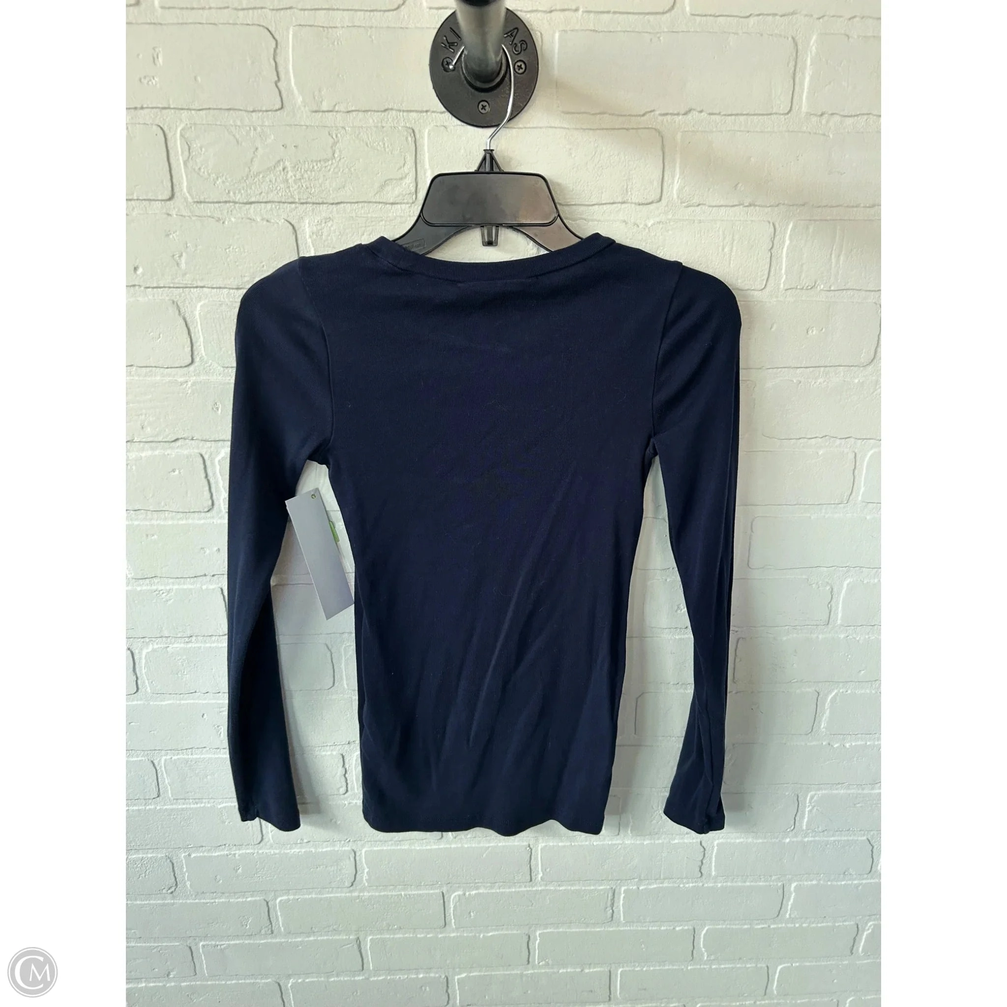 Top Long Sleeve Basic By J. Crew In Blue, Size: Xs
