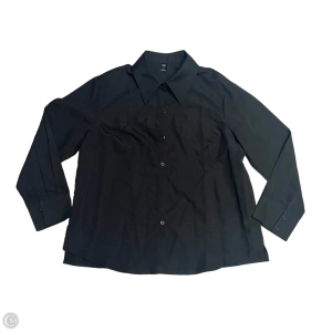 Top Long Sleeve Basic By Shein In Black, Size: 1x