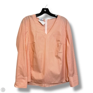 Top Long Sleeve By Akris In Orange, Size: M