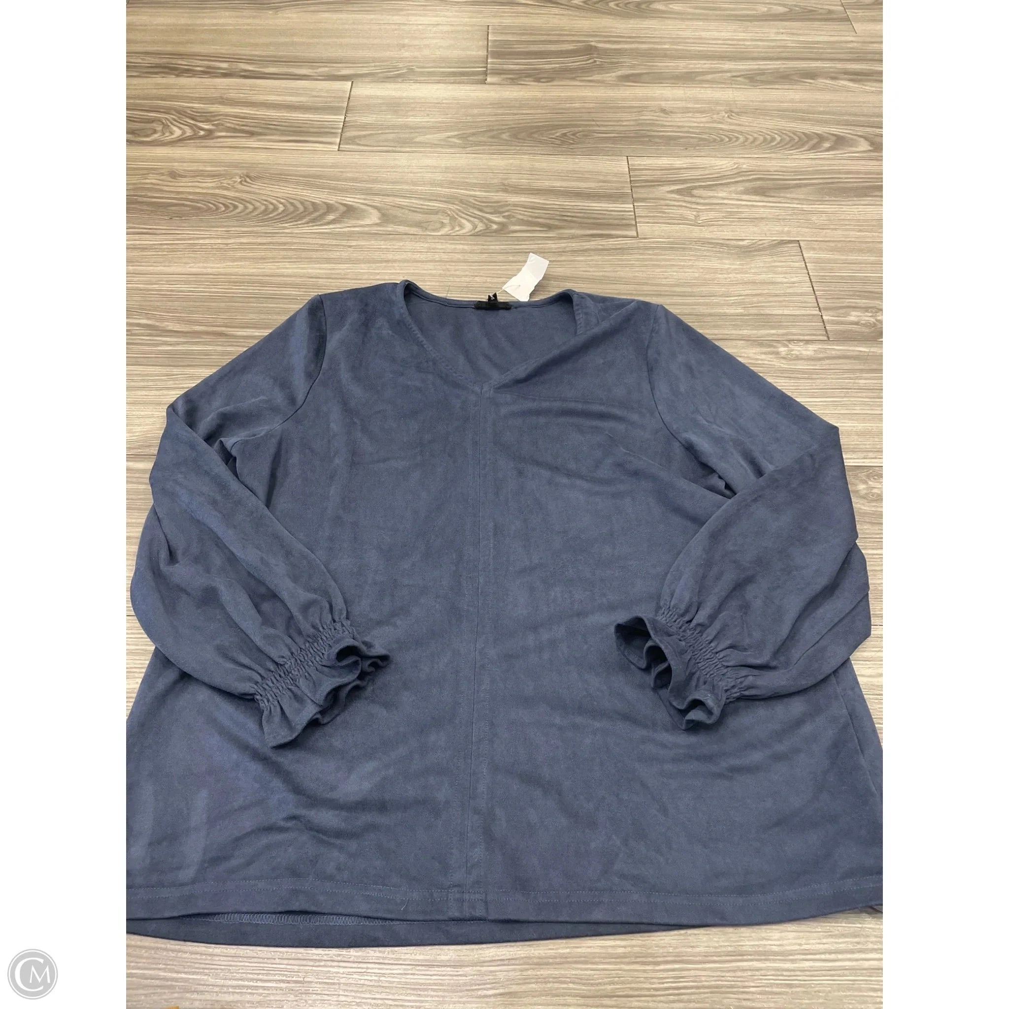 Top Long Sleeve By Clothes Mentor In Blue, Size: L