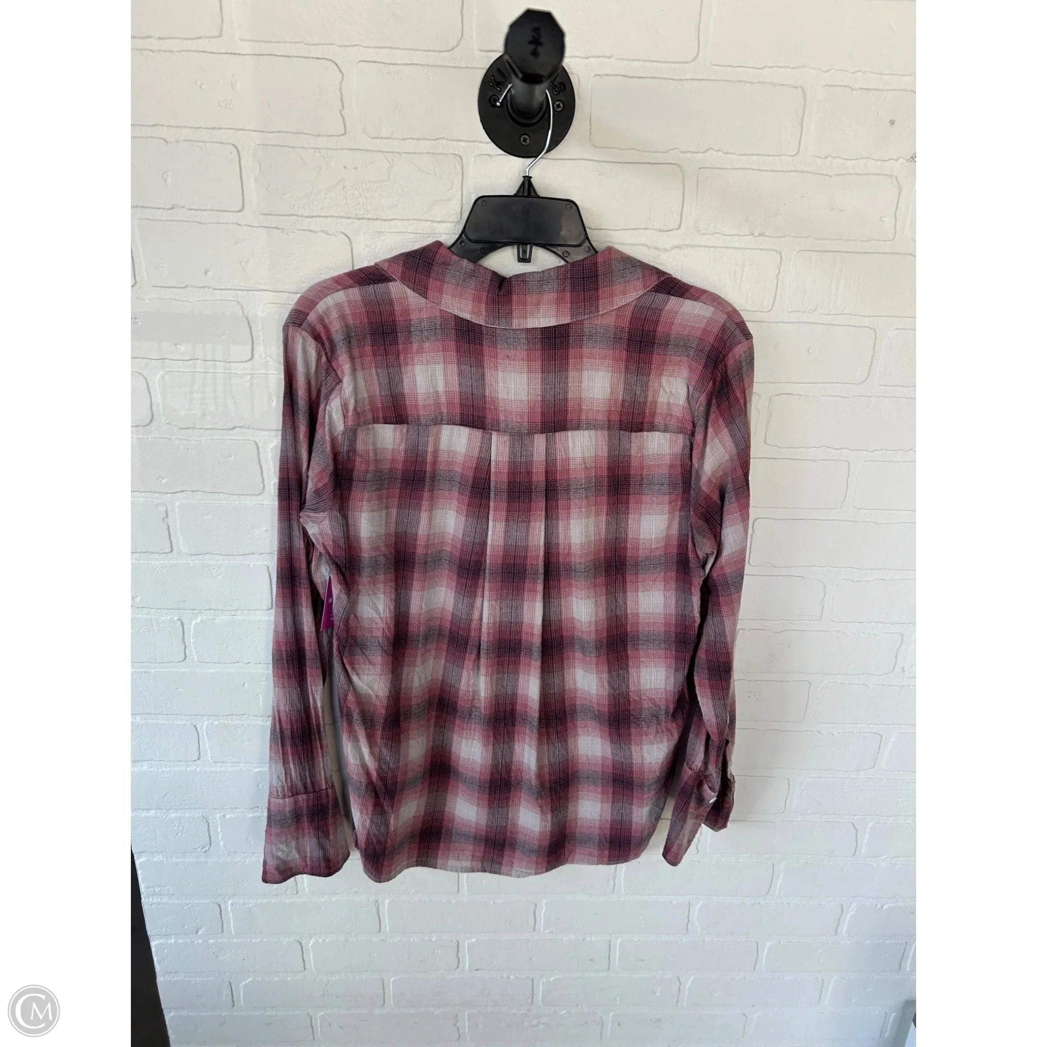 Top Long Sleeve By Paige In Pink, Size: S