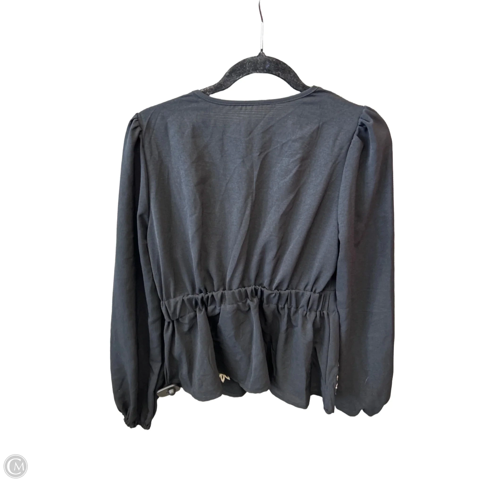 Top Long Sleeve By Shein In Black, Size: M