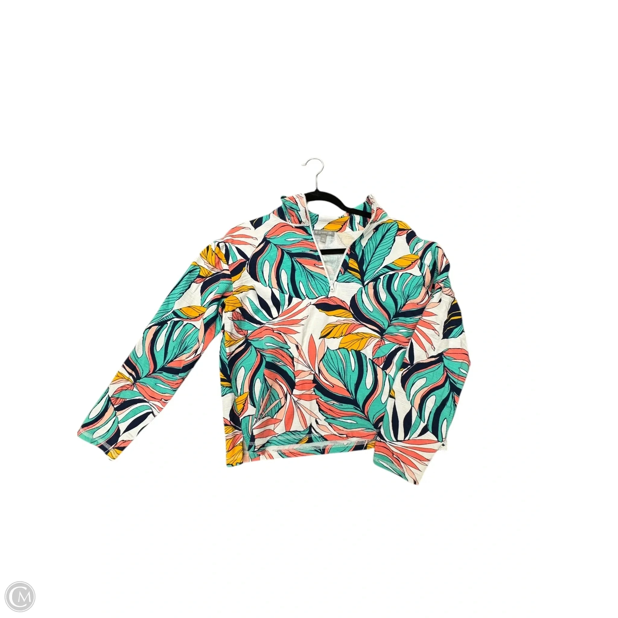 Top Long Sleeve By Talbots In Floral Print, Size: M