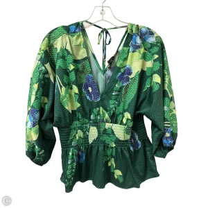 Top Long Sleeve By White House Black Market In Green, Size: Xs