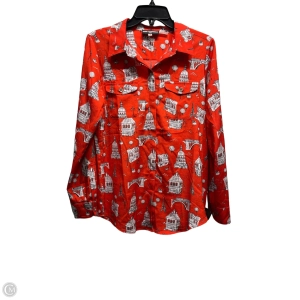 Top Long Sleeve Designer By Karl Lagerfeld In Tropical Print, Size: S