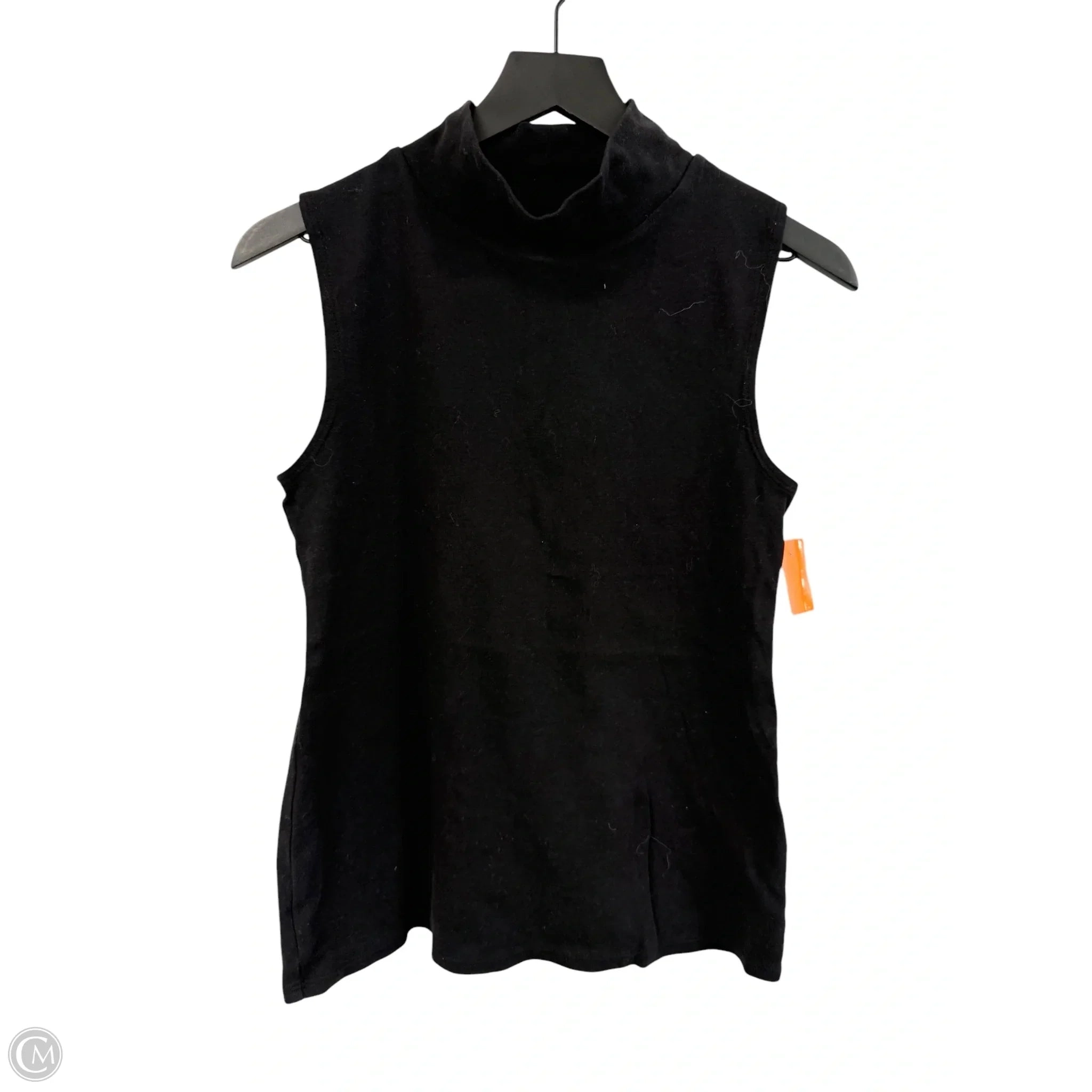 Top Sleeveless Basic By Croft And Barrow In Black, Size: S