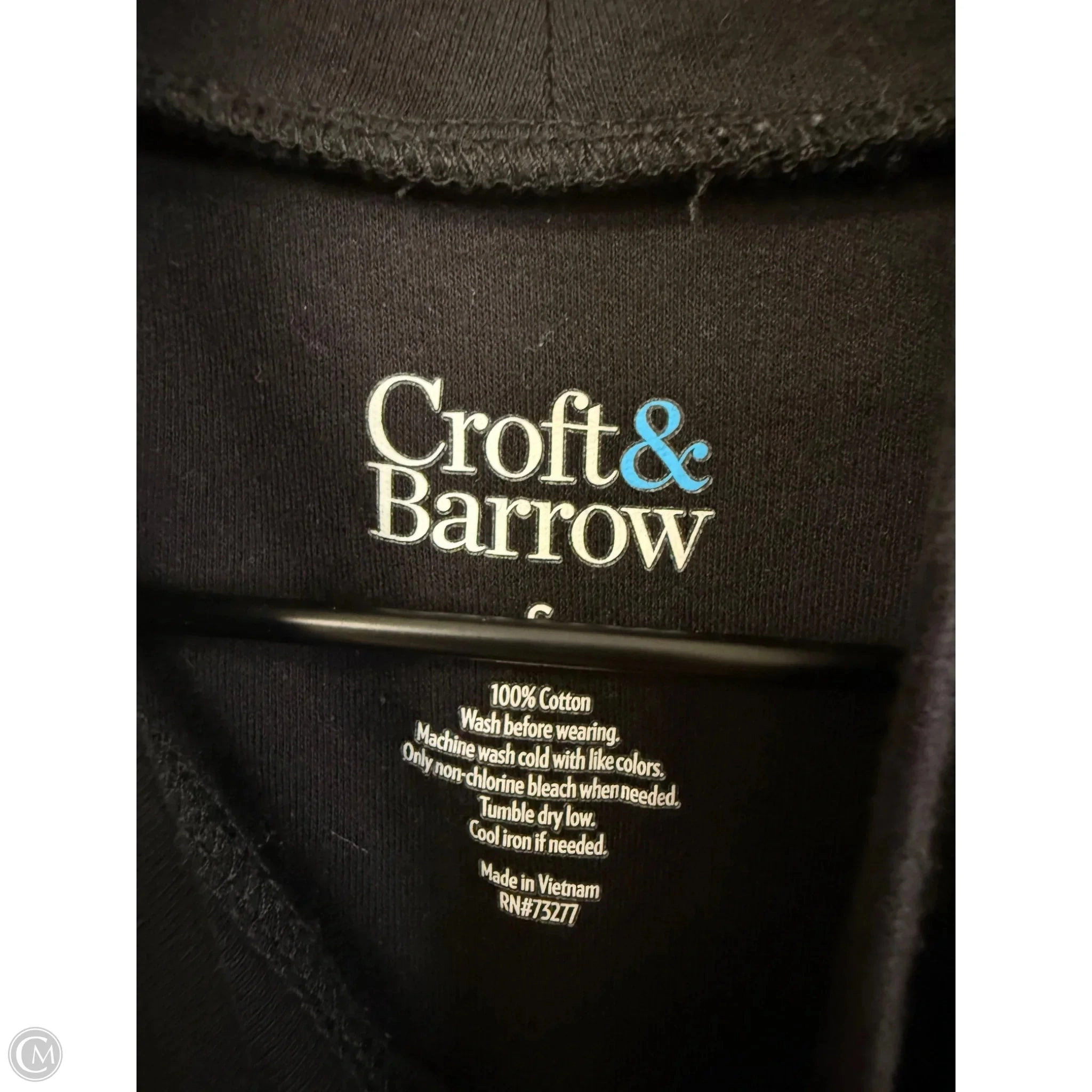 Top Sleeveless Basic By Croft And Barrow In Black, Size: S