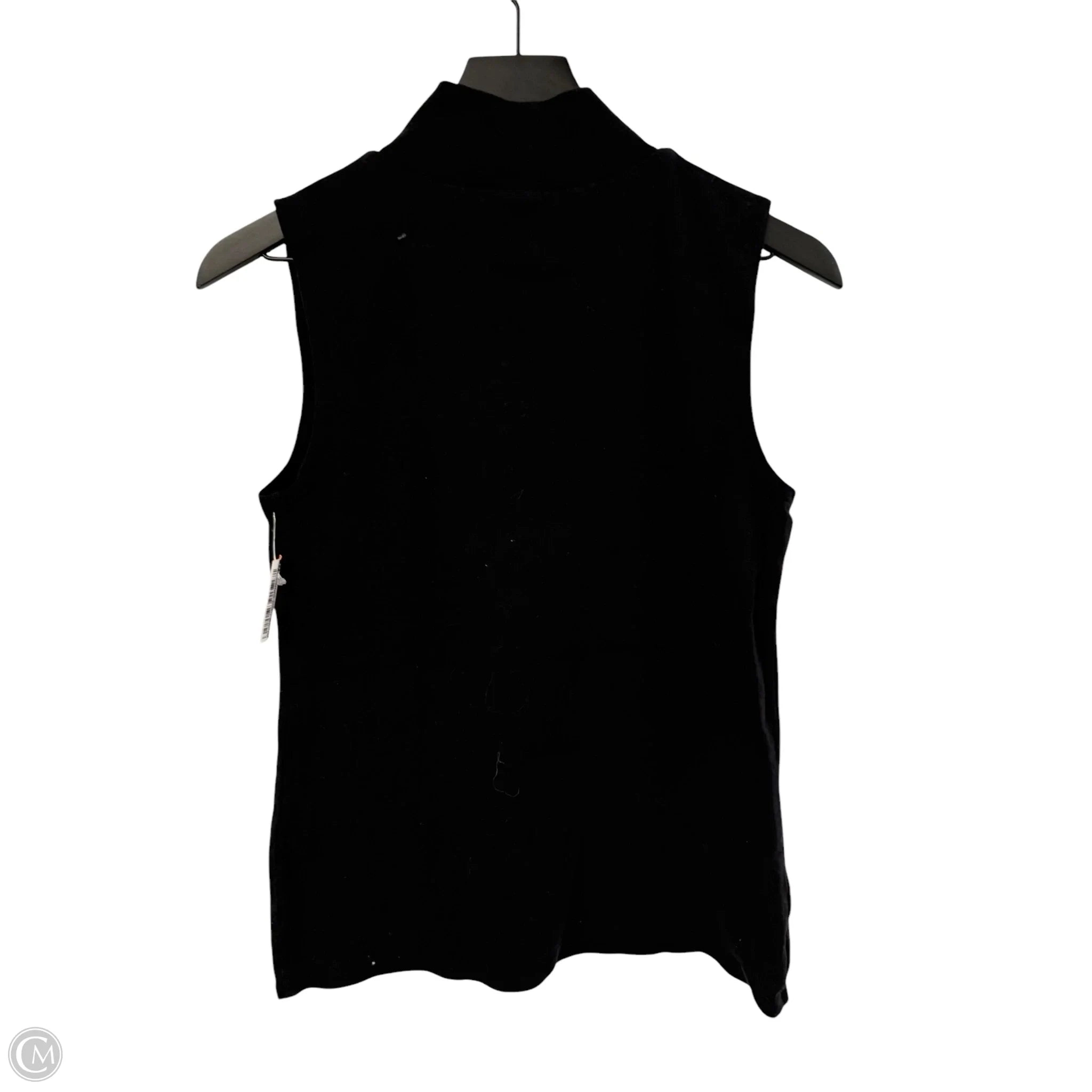 Top Sleeveless Basic By Croft And Barrow In Black, Size: S