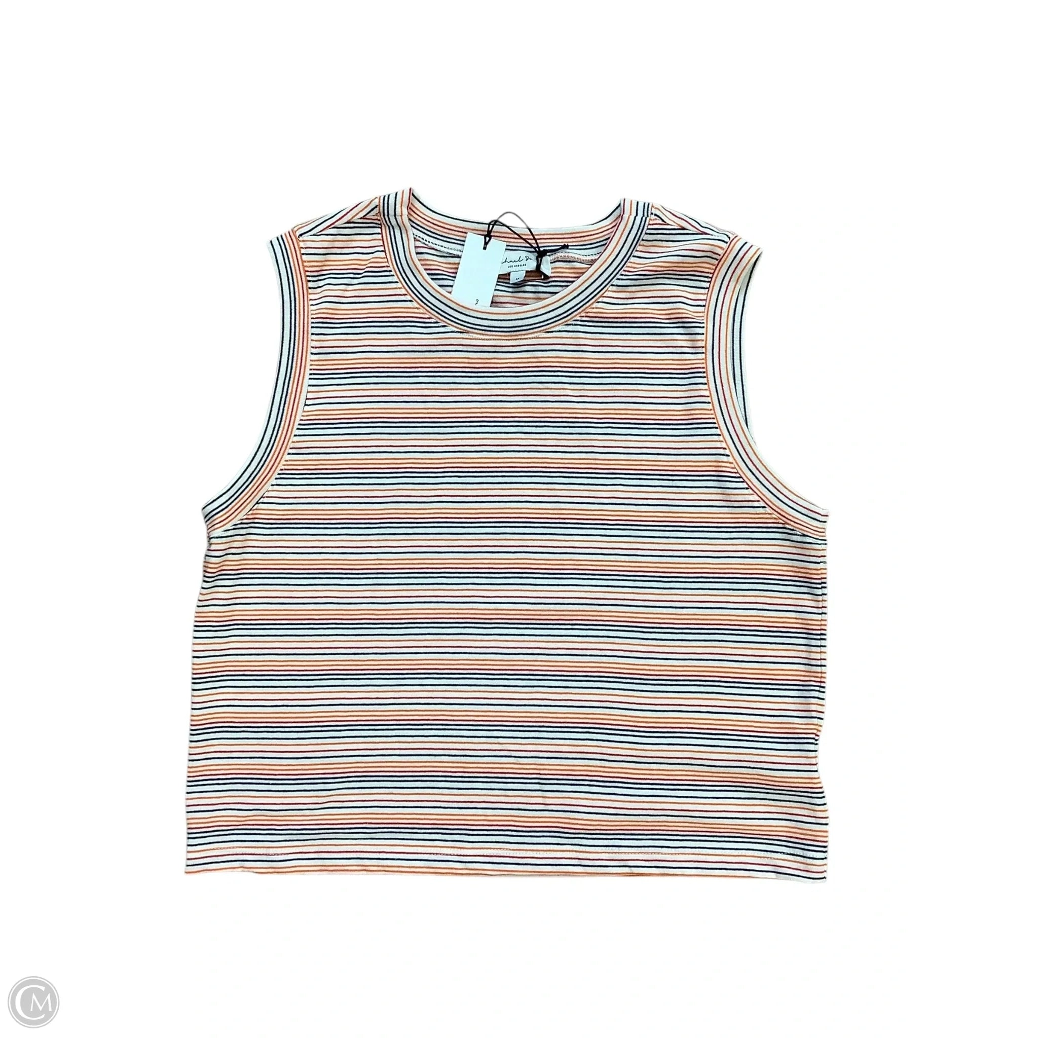 Top Sleeveless Basic By Michael Stars In Striped Pattern, Size: M