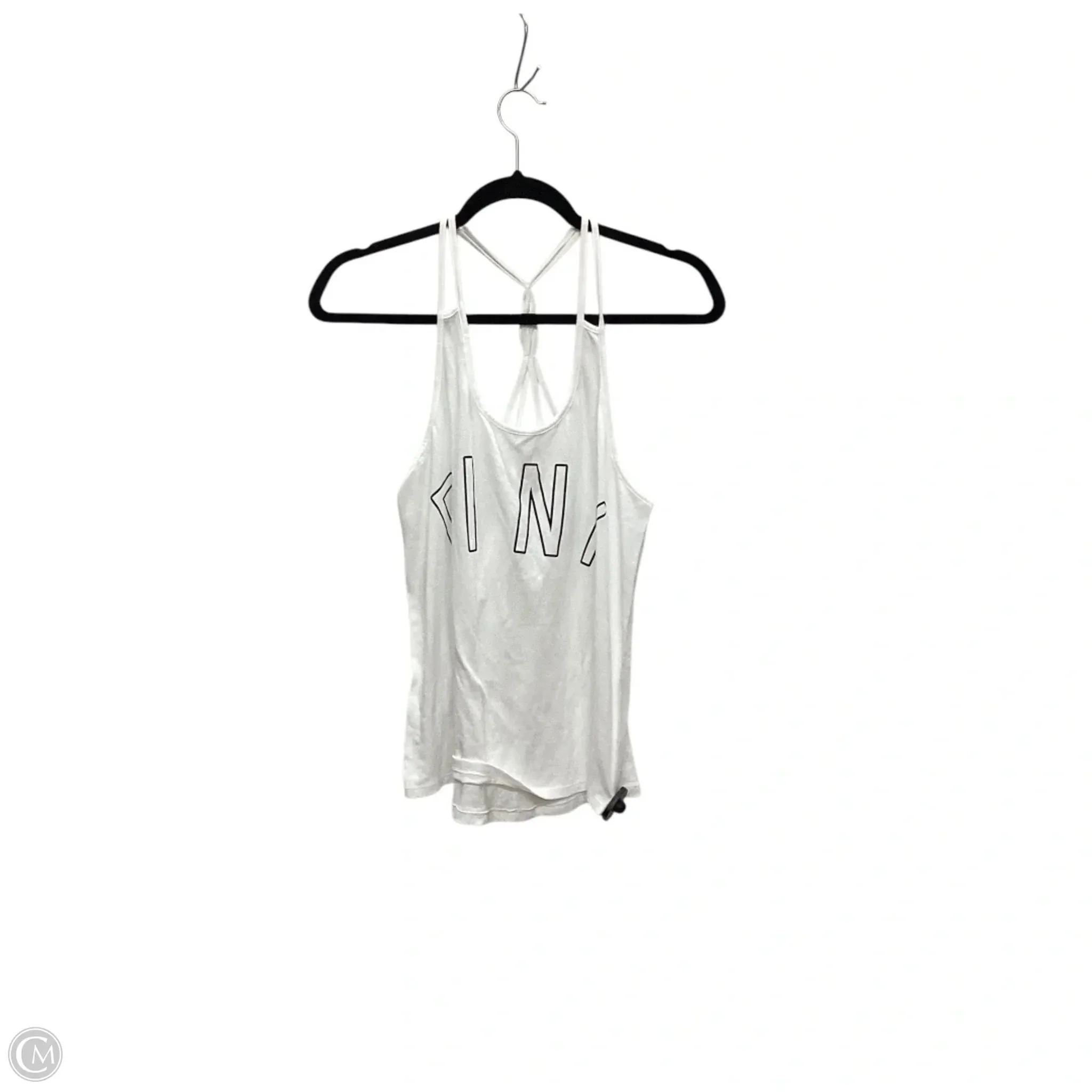 Top Sleeveless Basic By Pink In White, Size: L