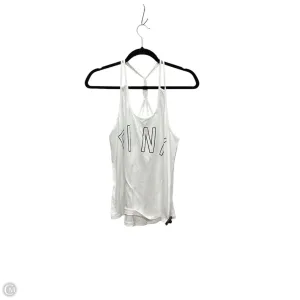 Top Sleeveless Basic By Pink In White, Size: L