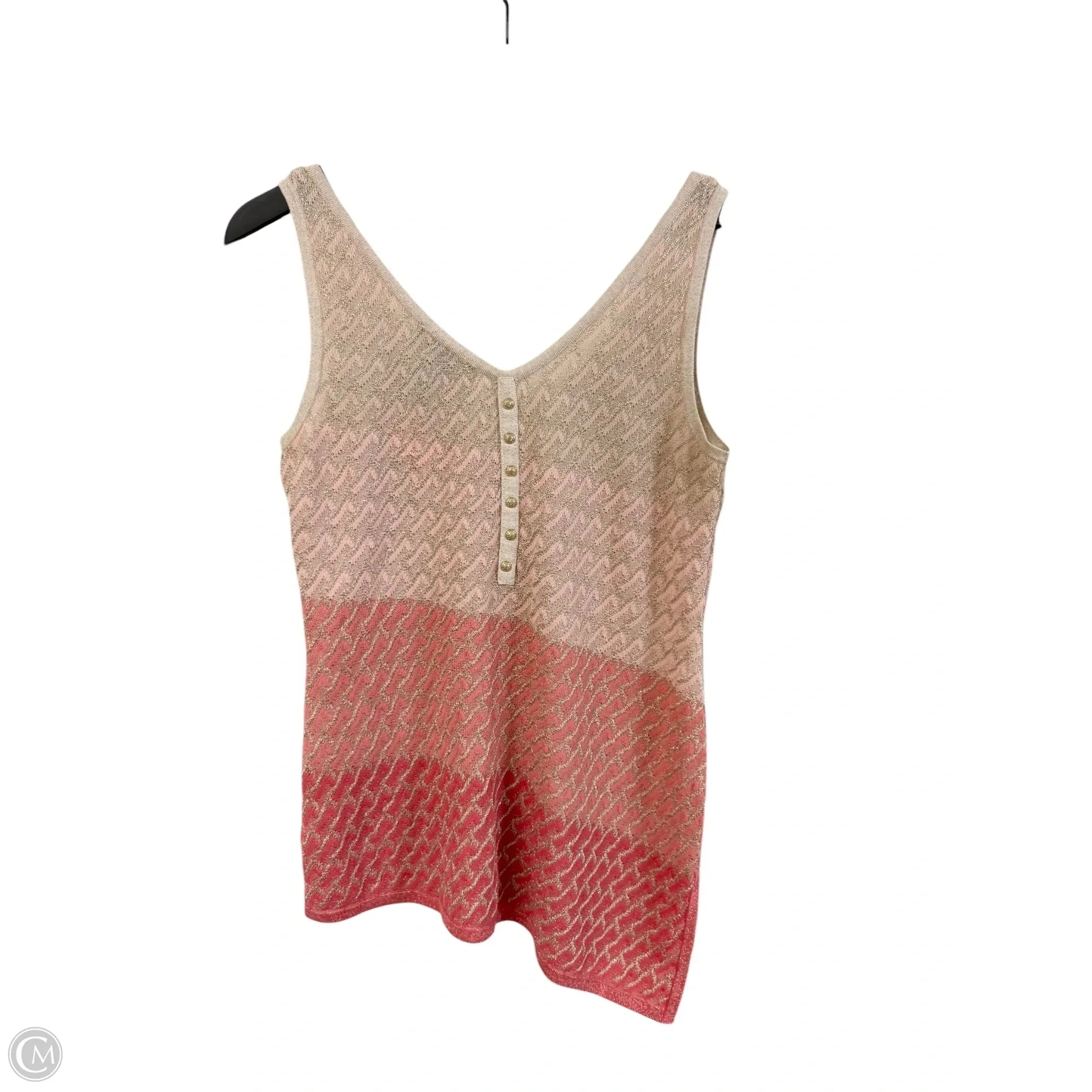 Top Sleeveless Basic By White House Black Market In Pink, Size: S