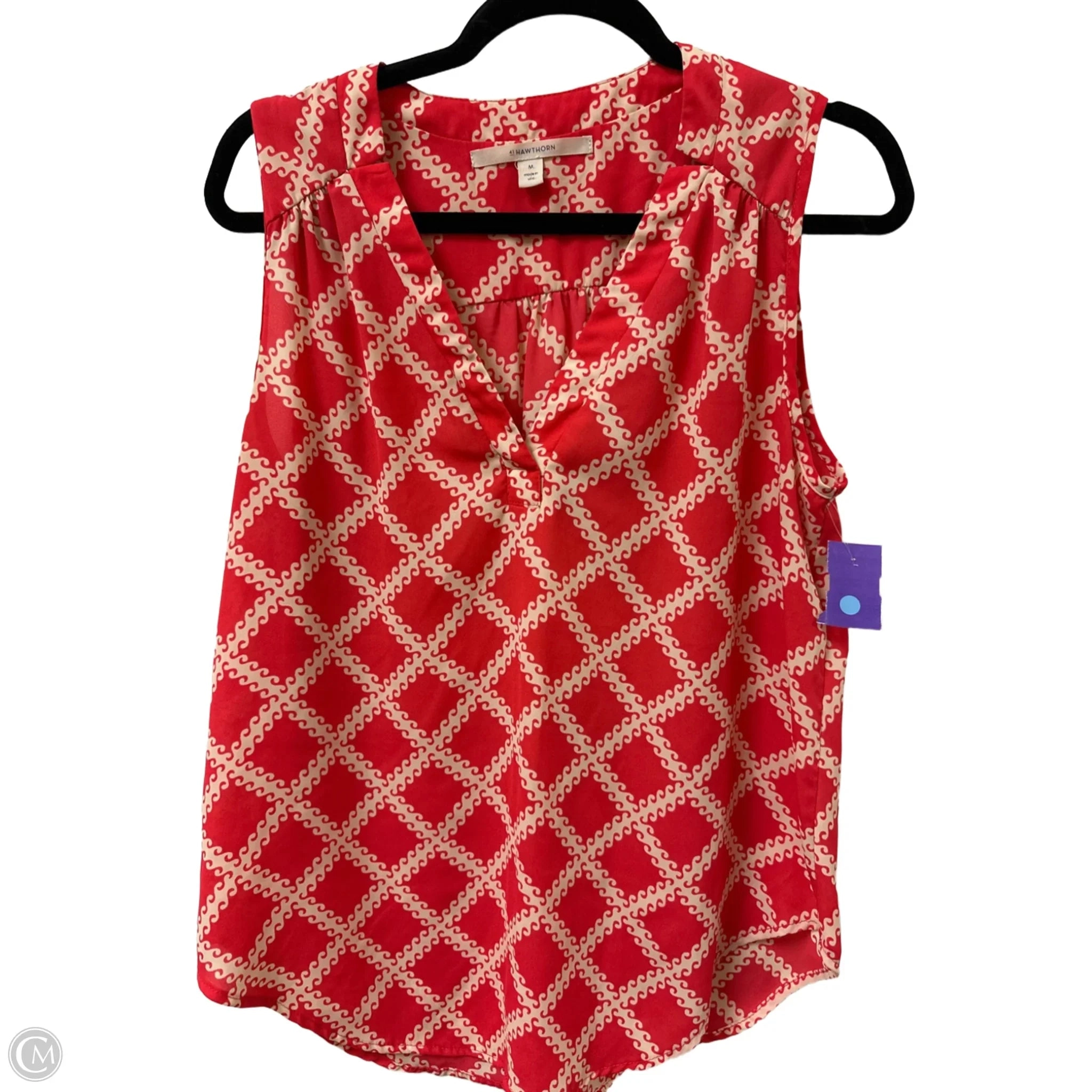 Top Sleeveless By 41 Hawthorn In Coral, Size: M